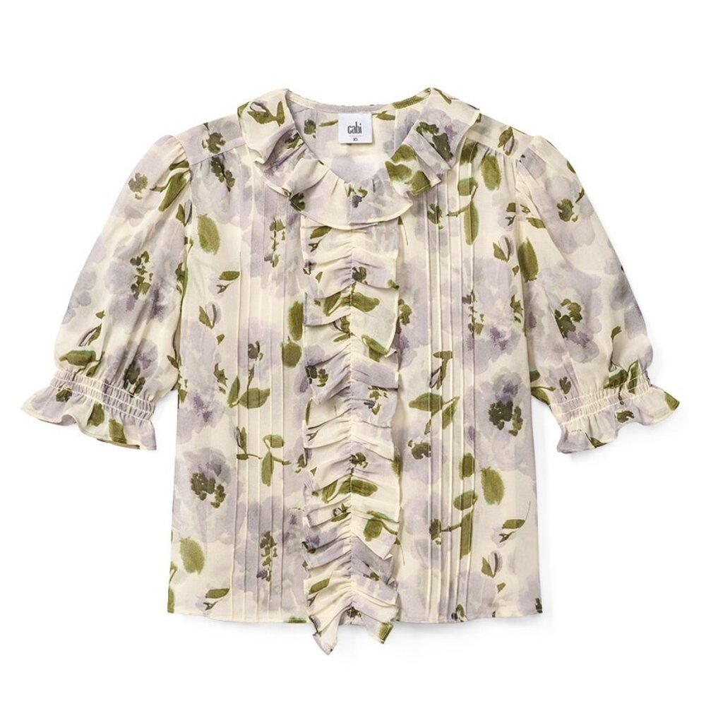 Cabi Printed Cherish Top - Size L